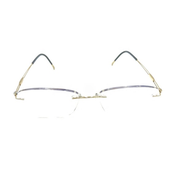 Silhouette 5227 20 6051 Titanium Gold Black Rimless Eyeglasses Frames 17 140 - Picture 2 of 13